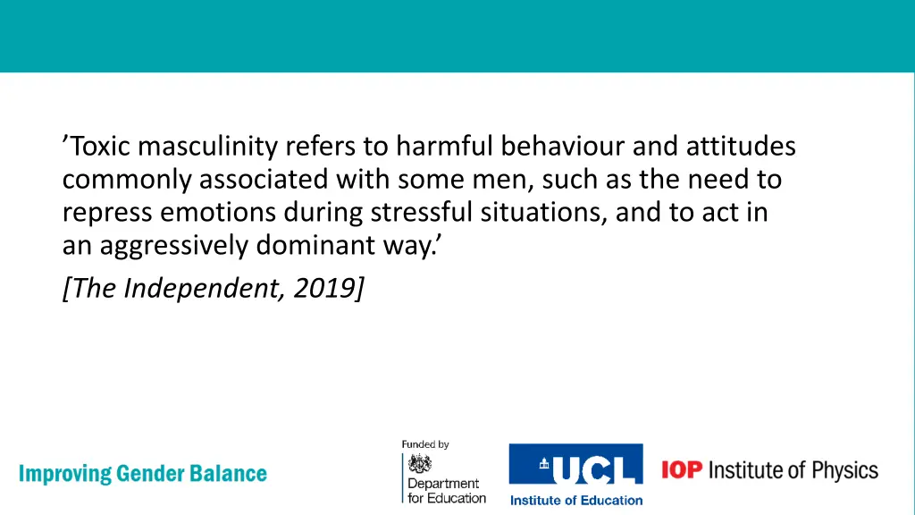 toxic masculinity refers to harmful behaviour