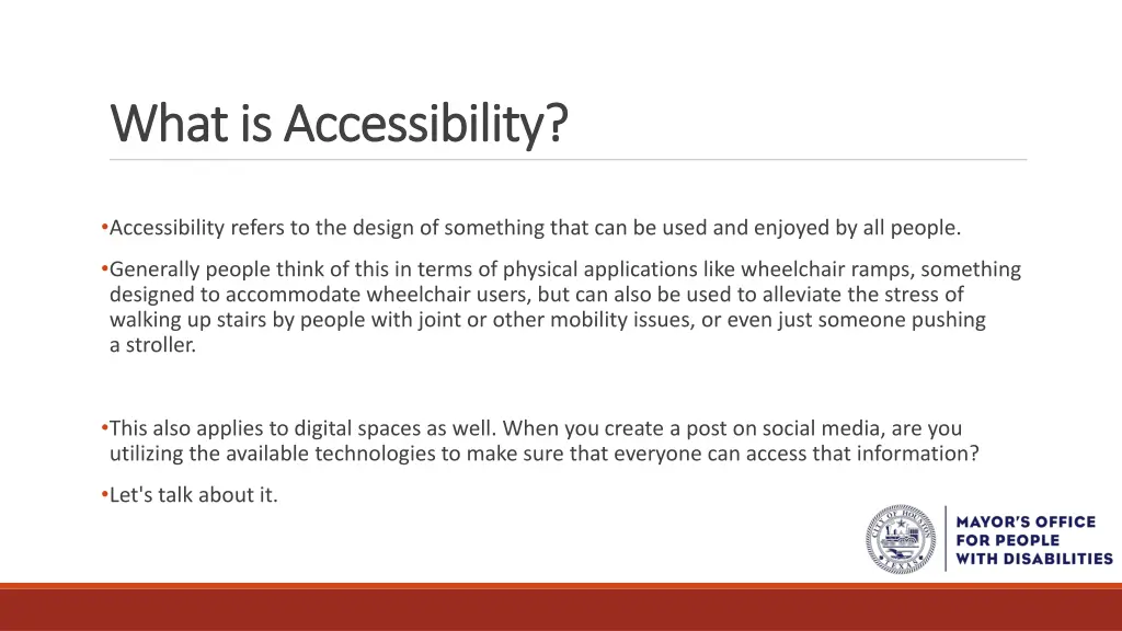 what is accessibility what is accessibility