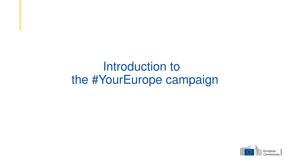 introduction to the youreurope campaign