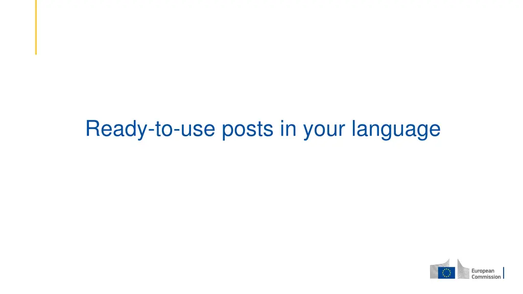 ready to use posts in your language