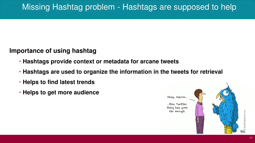 missing hashtag problem hashtags are supposed