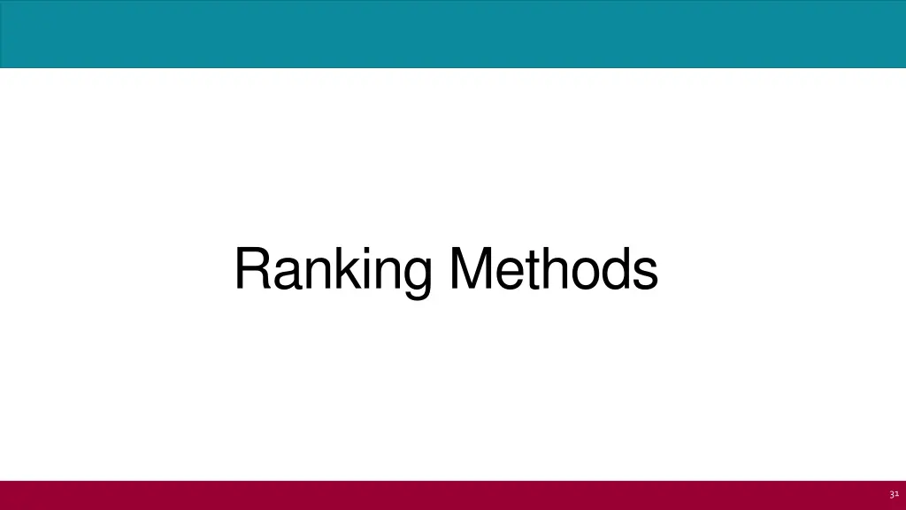 ranking methods