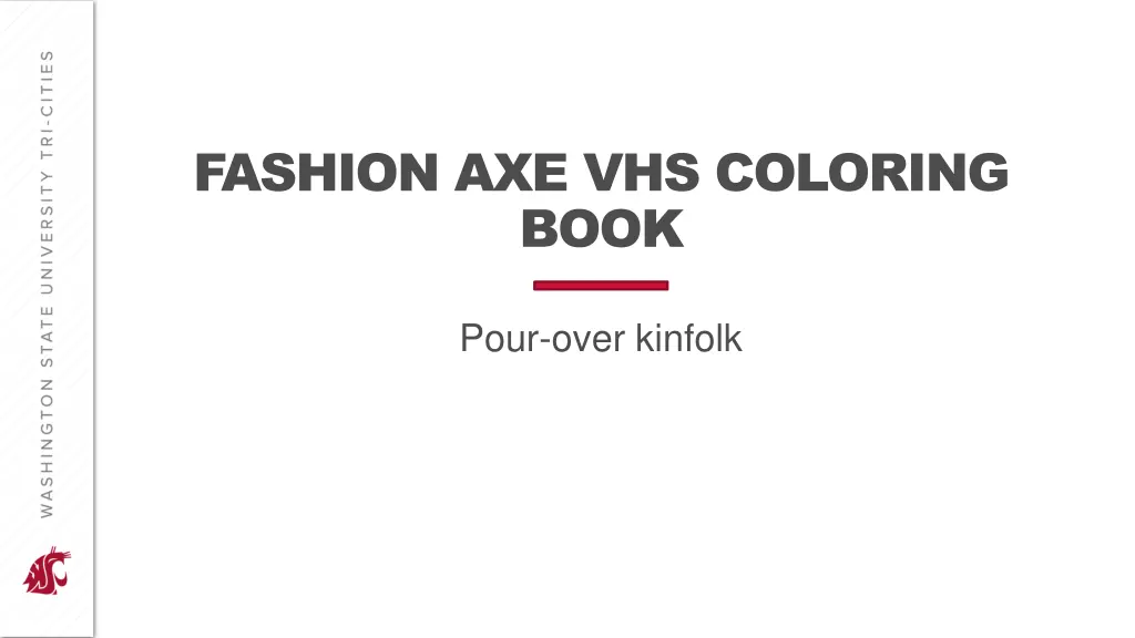 fashion axe vhs coloring book