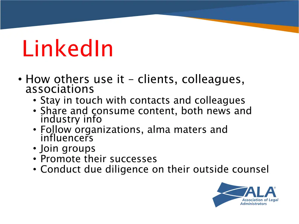 linkedin how others use it clients colleagues