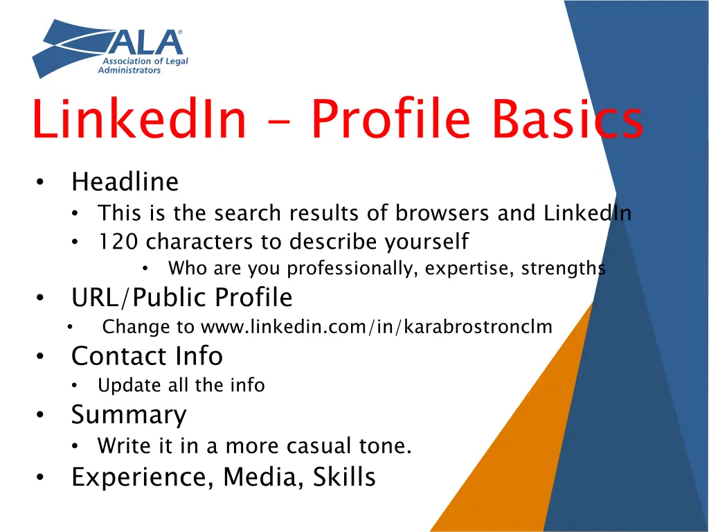 linkedin profile basics headline this