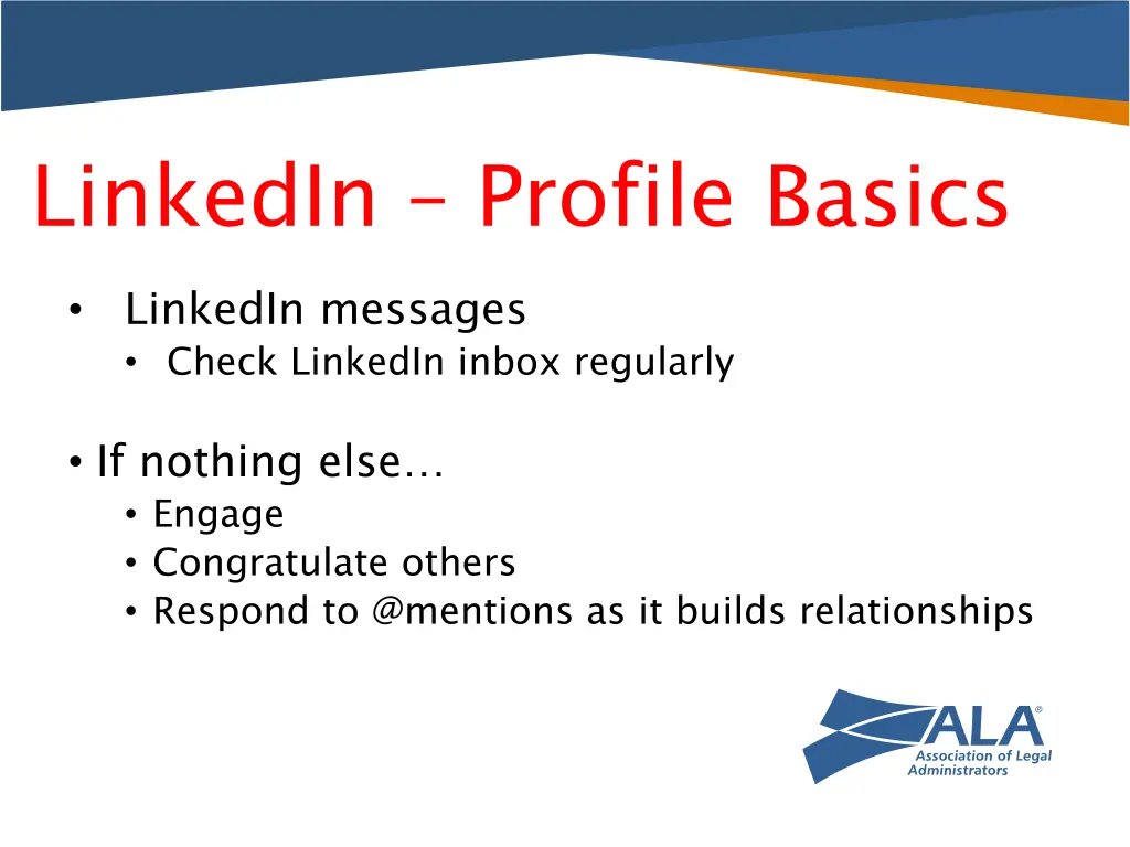 linkedin profile basics linkedin messages check