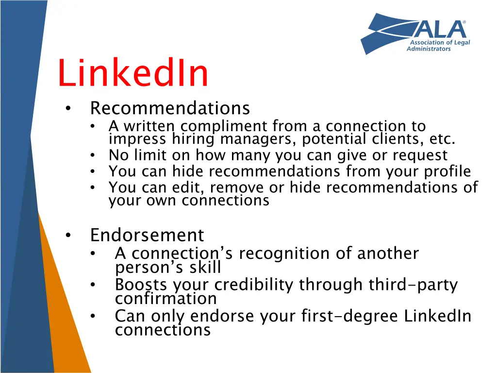 linkedin recommendations a written compliment