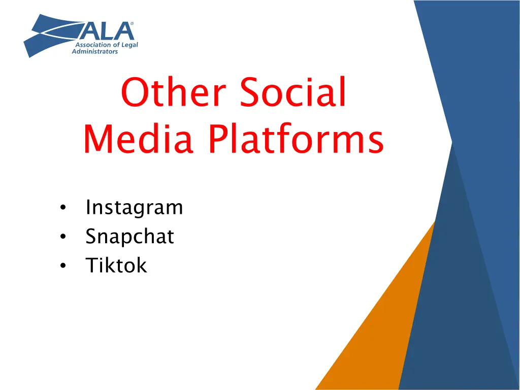 other social media platforms