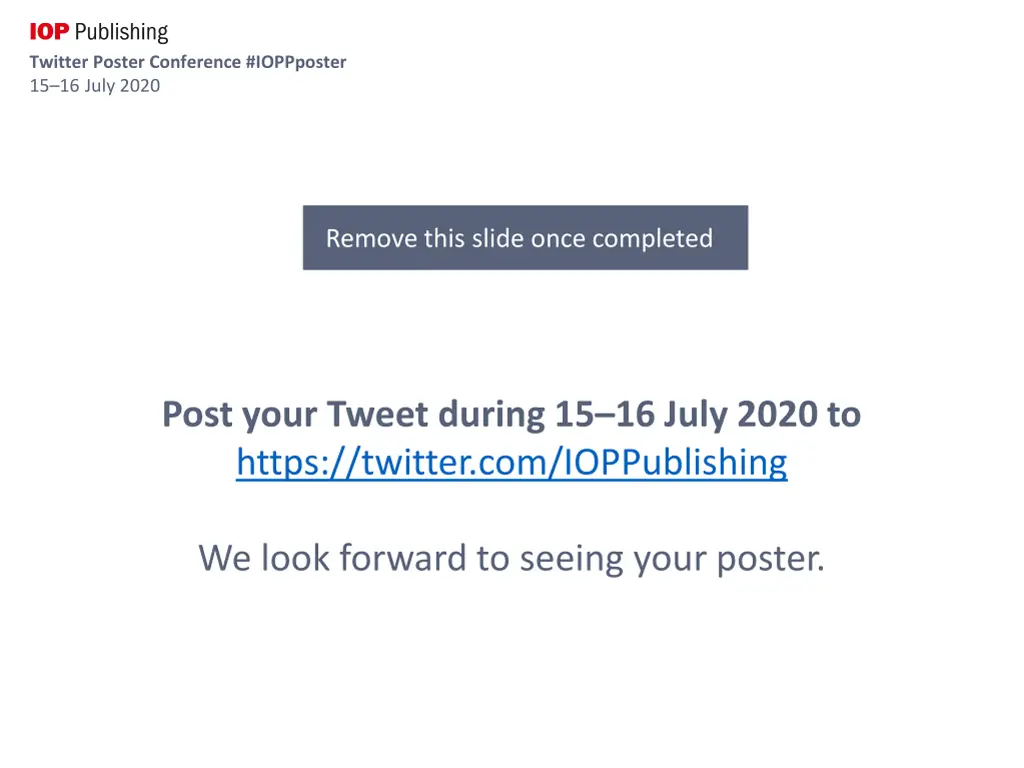 twitter poster conference ioppposter 15 16 july 5