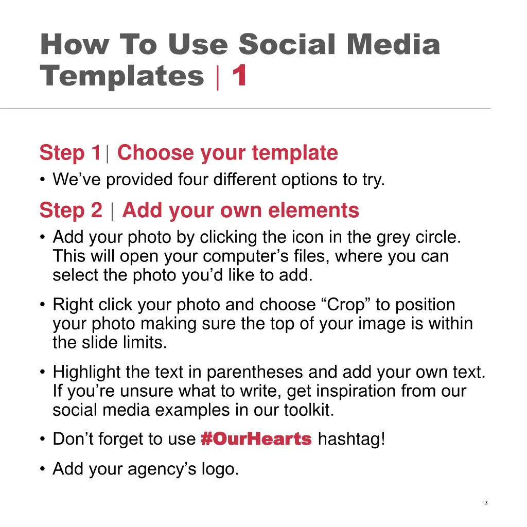 how to use social media templates 1