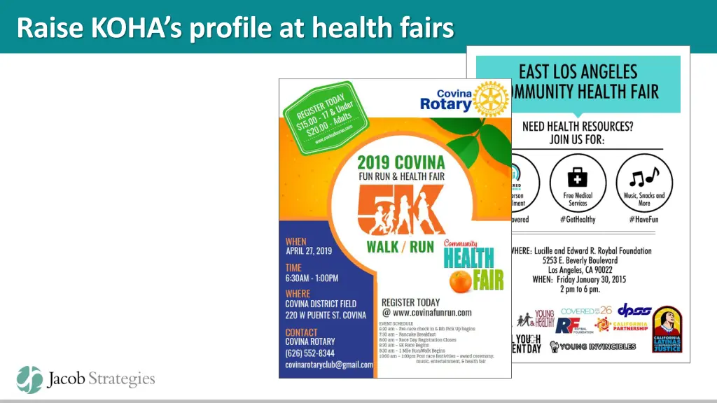 raise koha s profile at health fairs 1