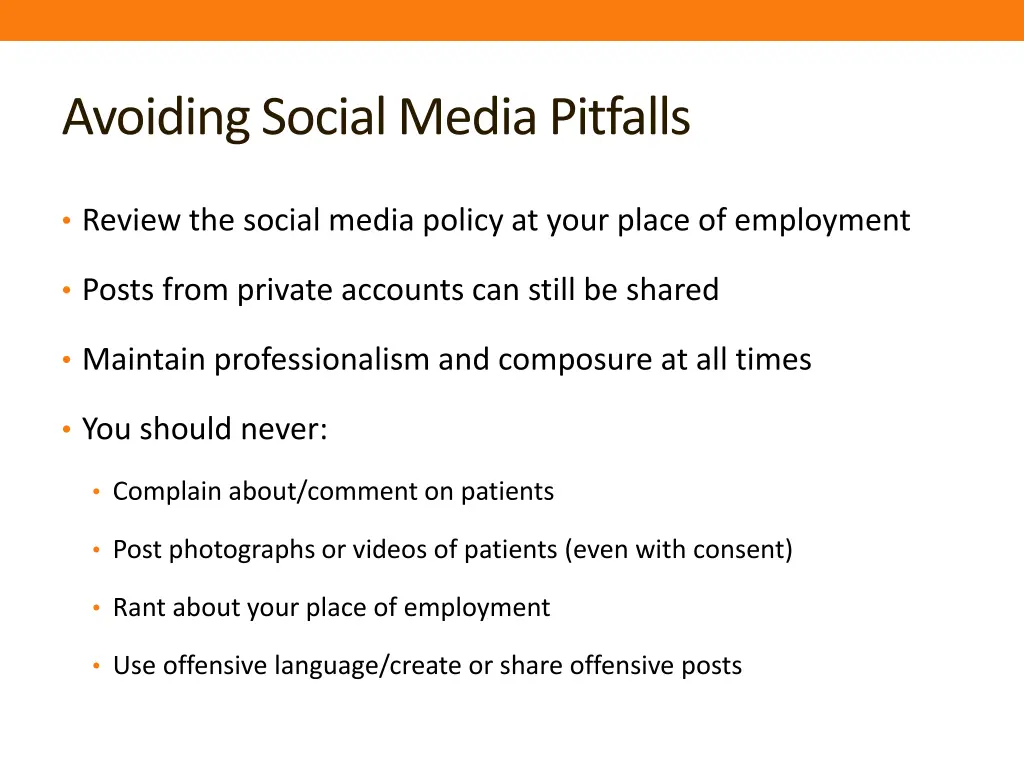 avoiding social media pitfalls