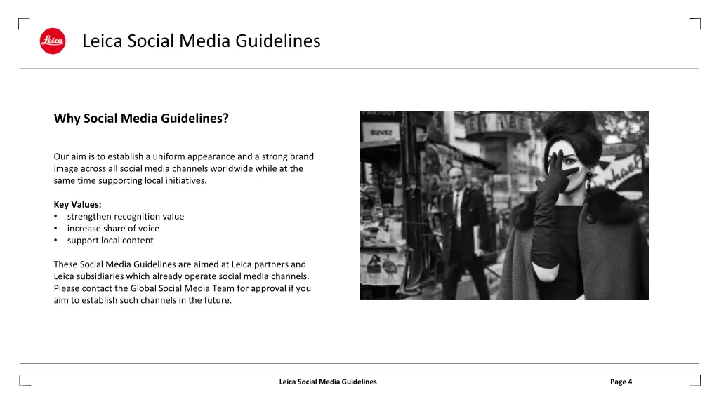 leica social media guidelines