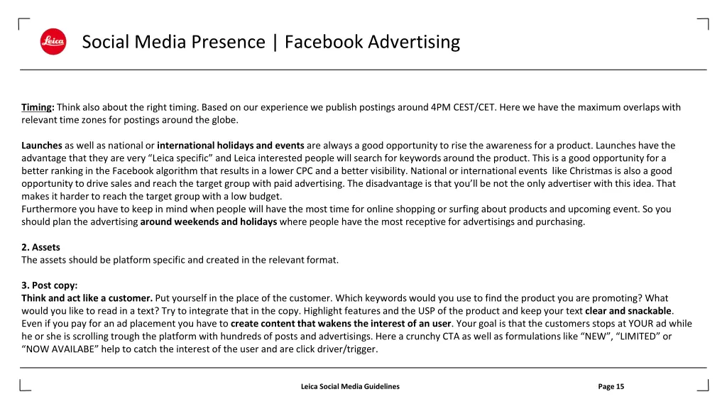 social media presence facebook advertising 2