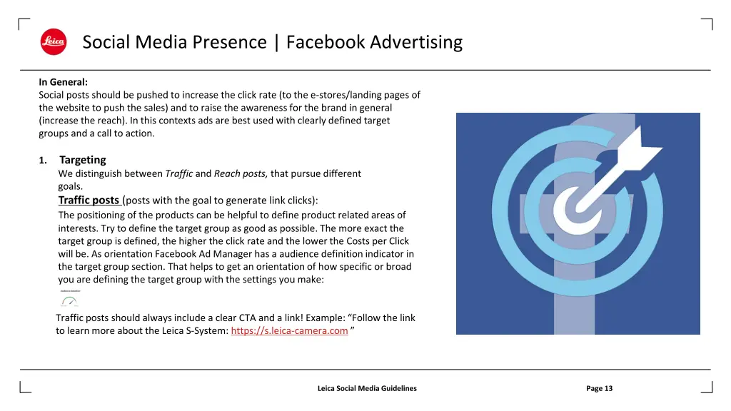 social media presence facebook advertising