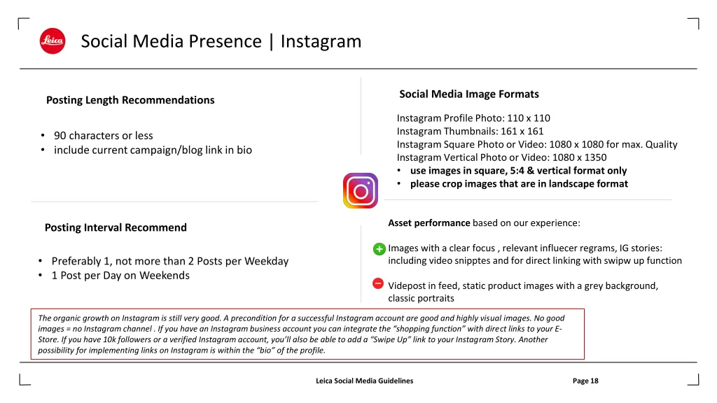 social media presence instagram