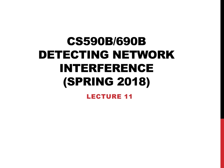 cs590b 690b detecting network interference spring