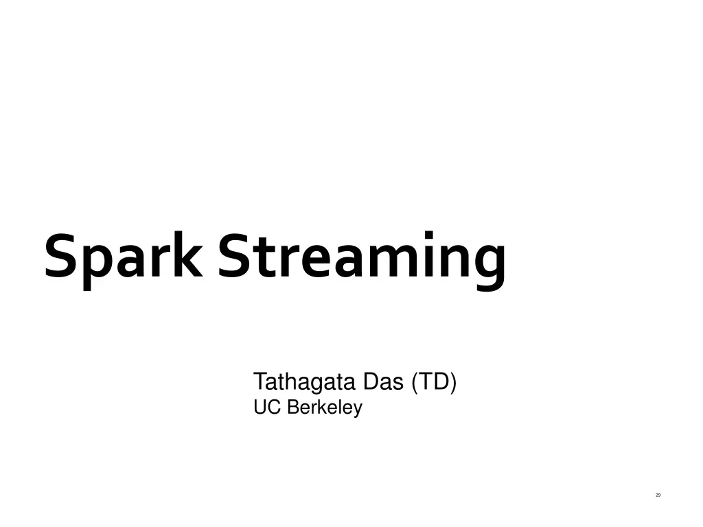 spark streaming