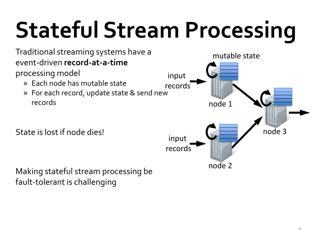 stateful stream processing traditional streaming