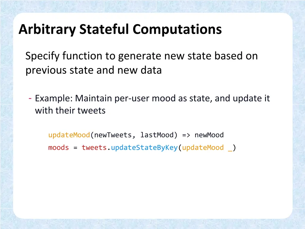 arbitrary stateful computations