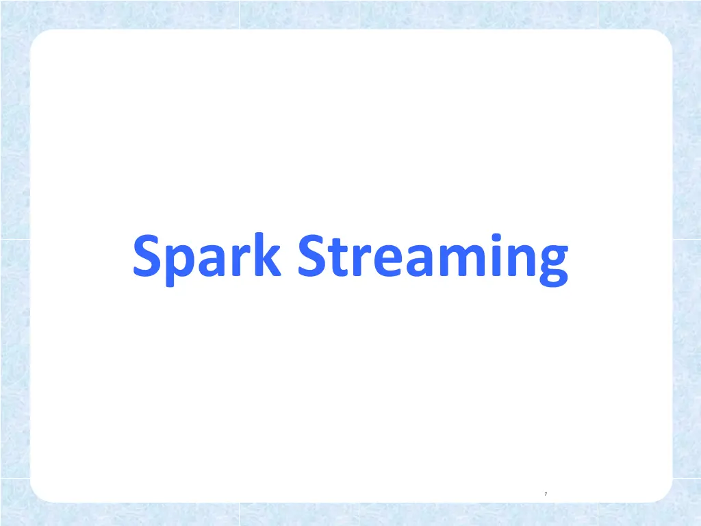 spark streaming 1