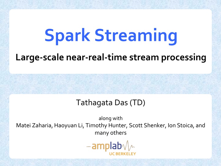 spark streaming