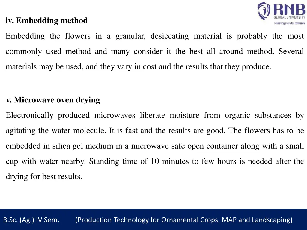 iv embedding method