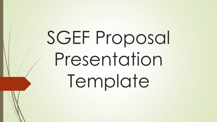 sgef proposal presentation template