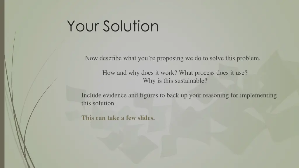 your solution