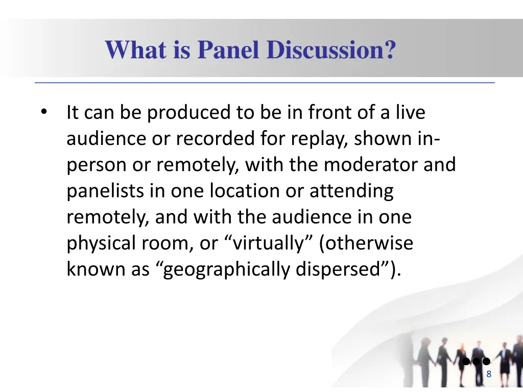 what is panel discussion 2