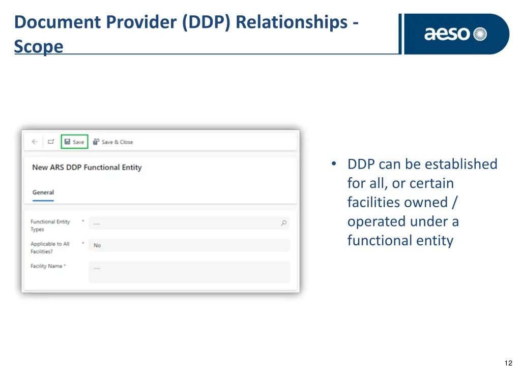 document provider ddp relationships scope