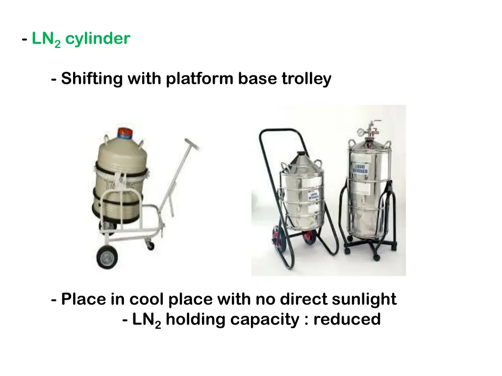 ln 2 cylinder shifting with platform base trolley