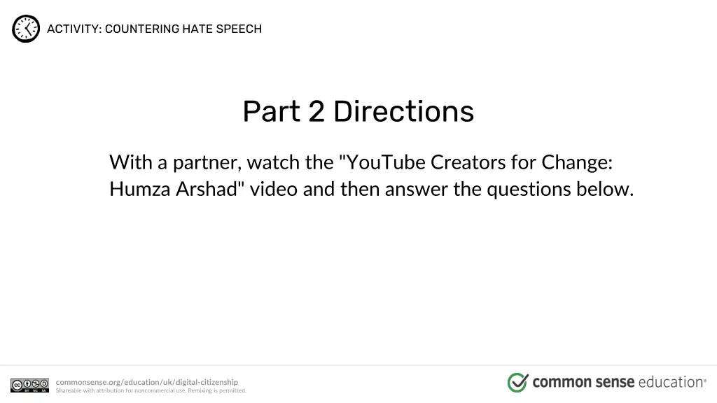 activity countering hate speech