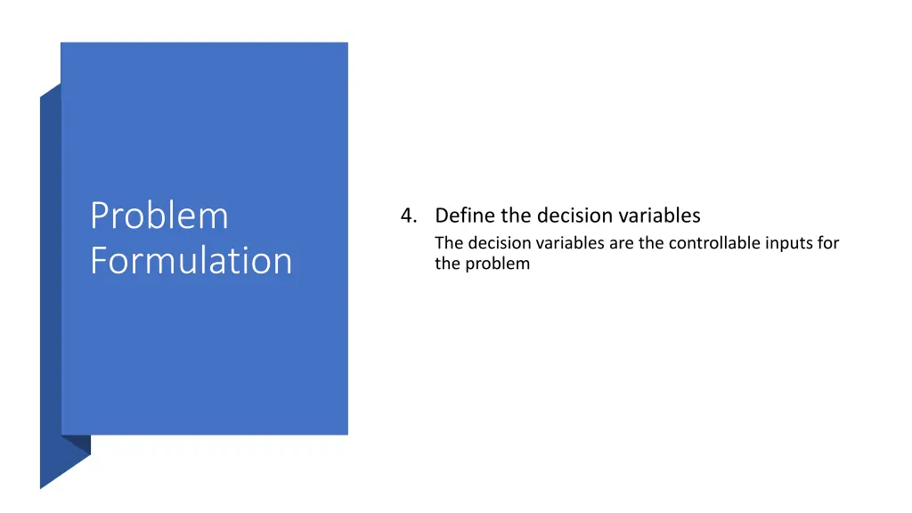 problem formulation 1