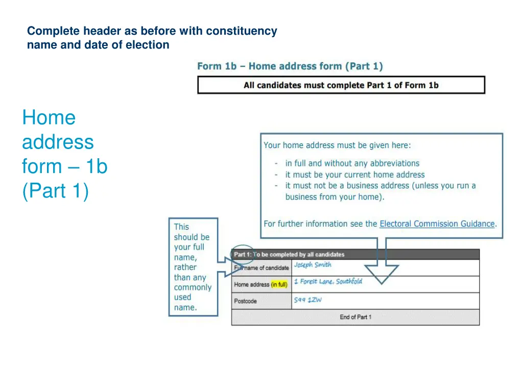 complete header as before with constituency name