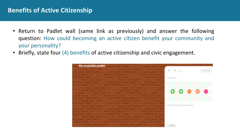 benefits of active citizenship