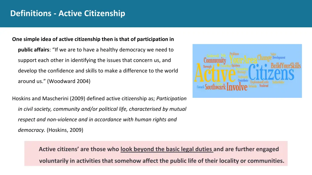 definitions active citizenship