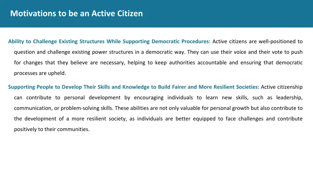 motivations to be an active citizen 1