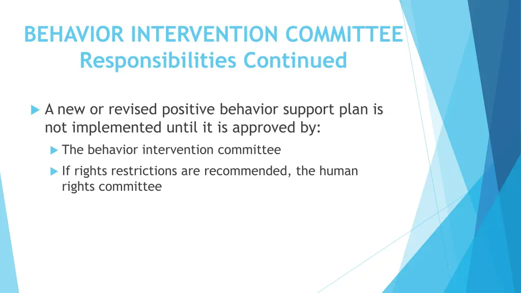 behavior intervention committee responsibilities 1