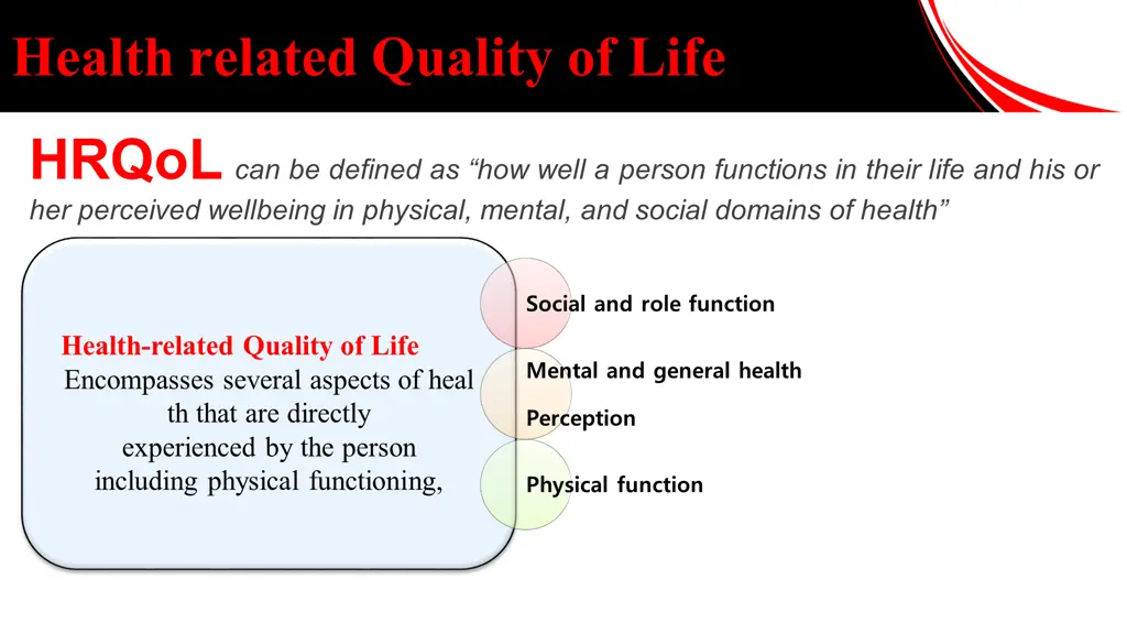 health related quality of life