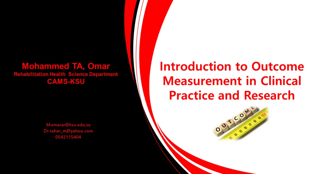 introduction to outcome measurement in clinical