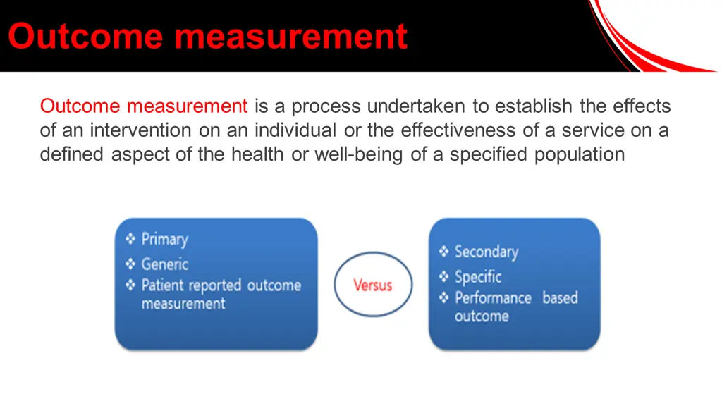 outcome measurement