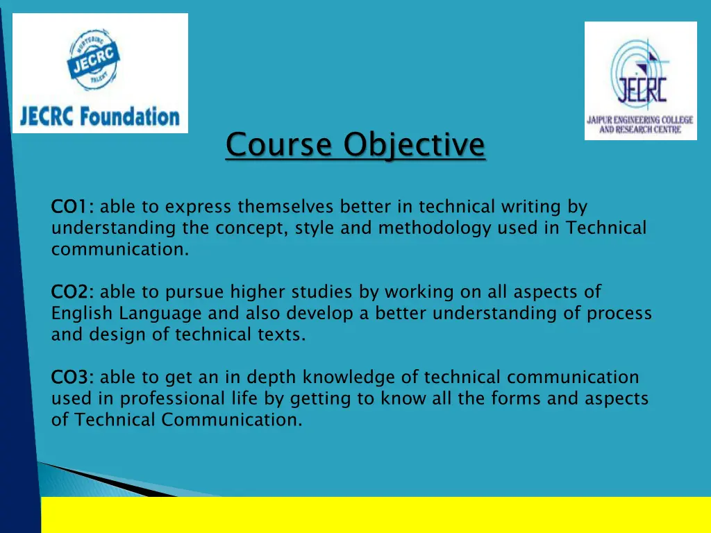 course objective