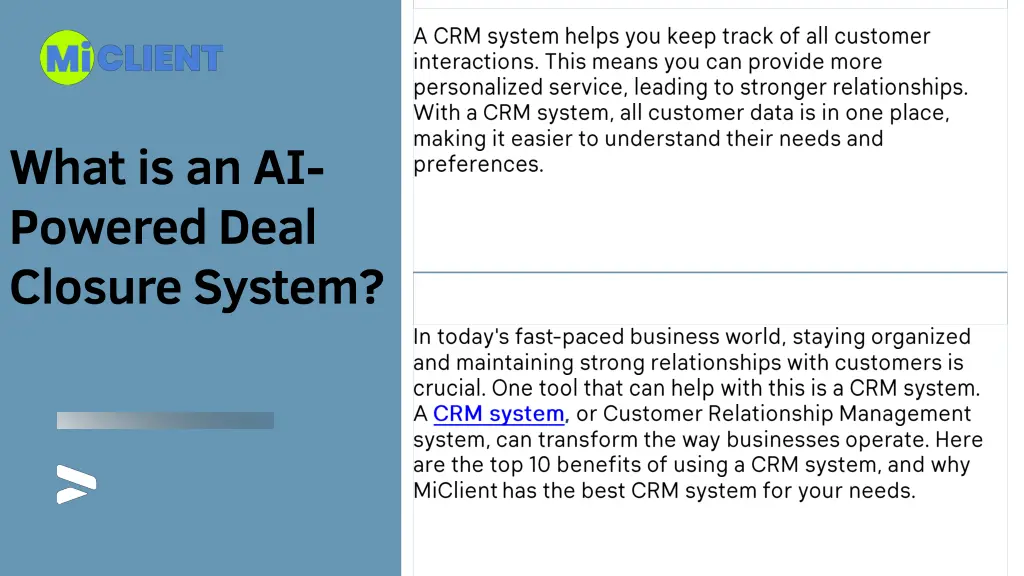 what is an ai powered deal closure system