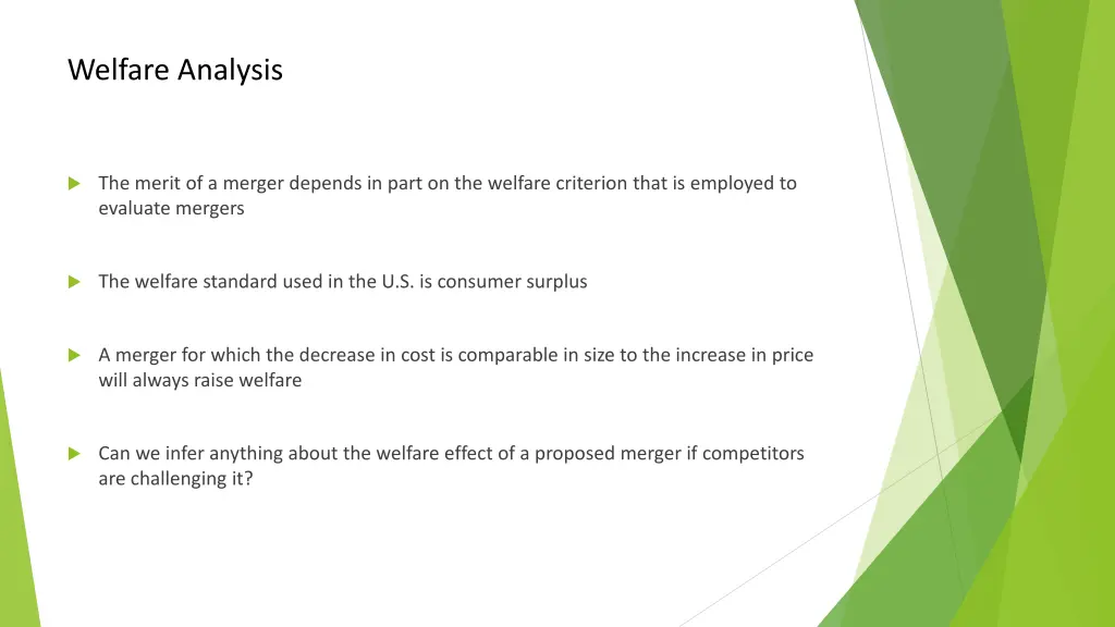 welfare analysis