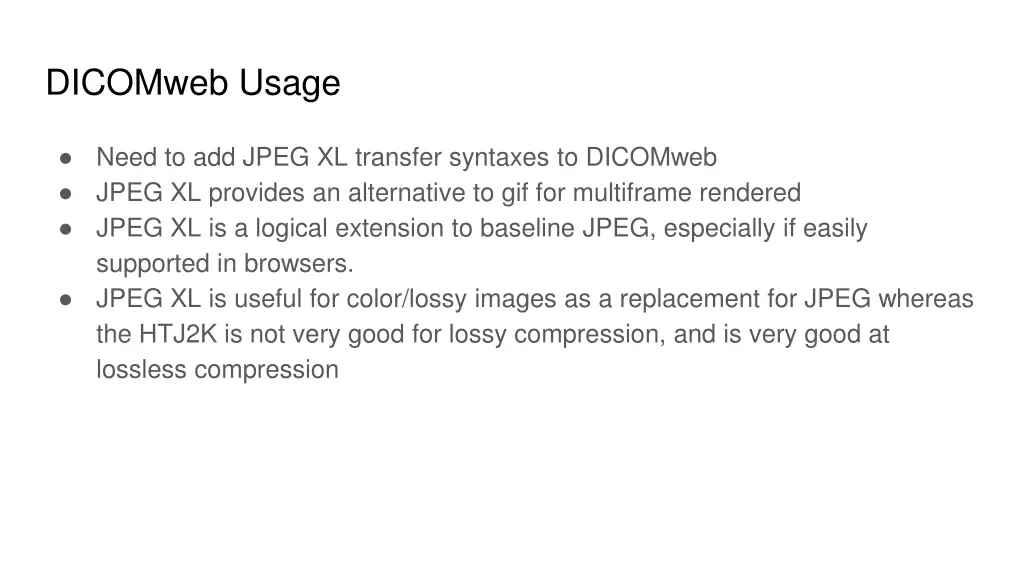 dicomweb usage