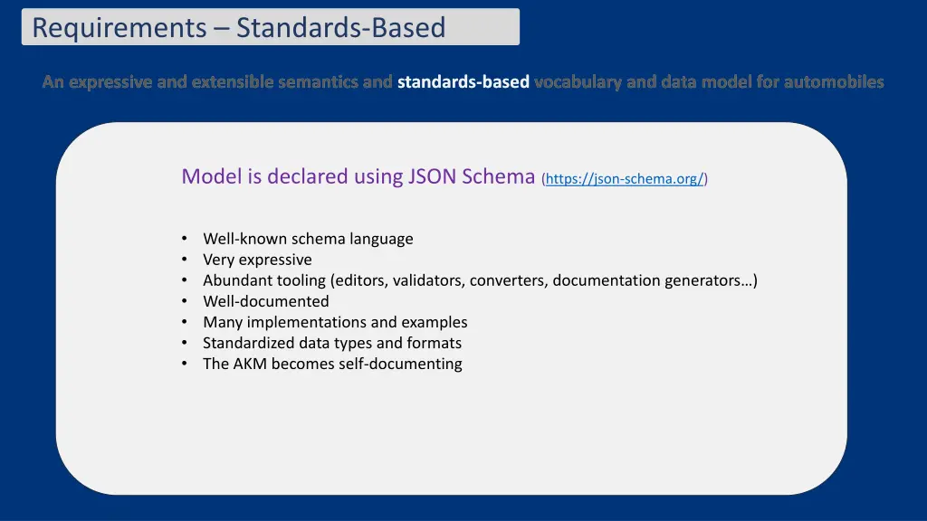 requirements standards based