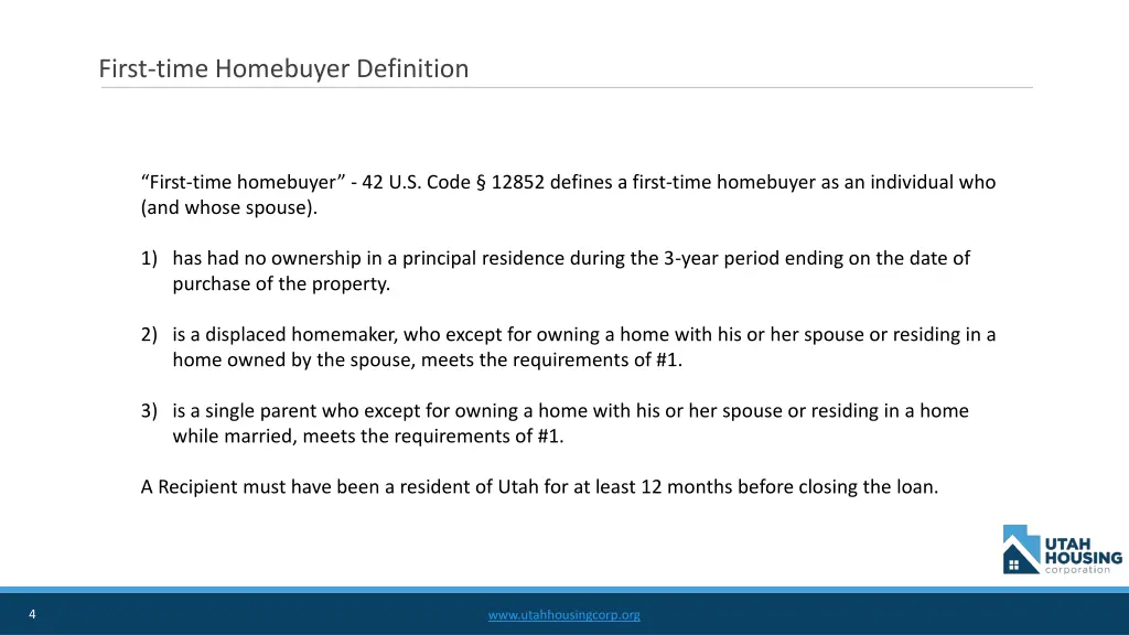 first time homebuyer definition