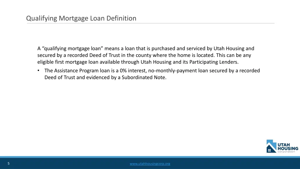 qualifying mortgage loan definition