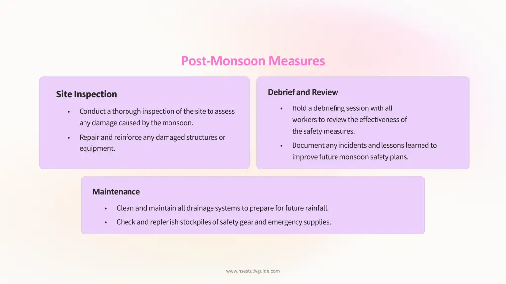 post monsoon measures